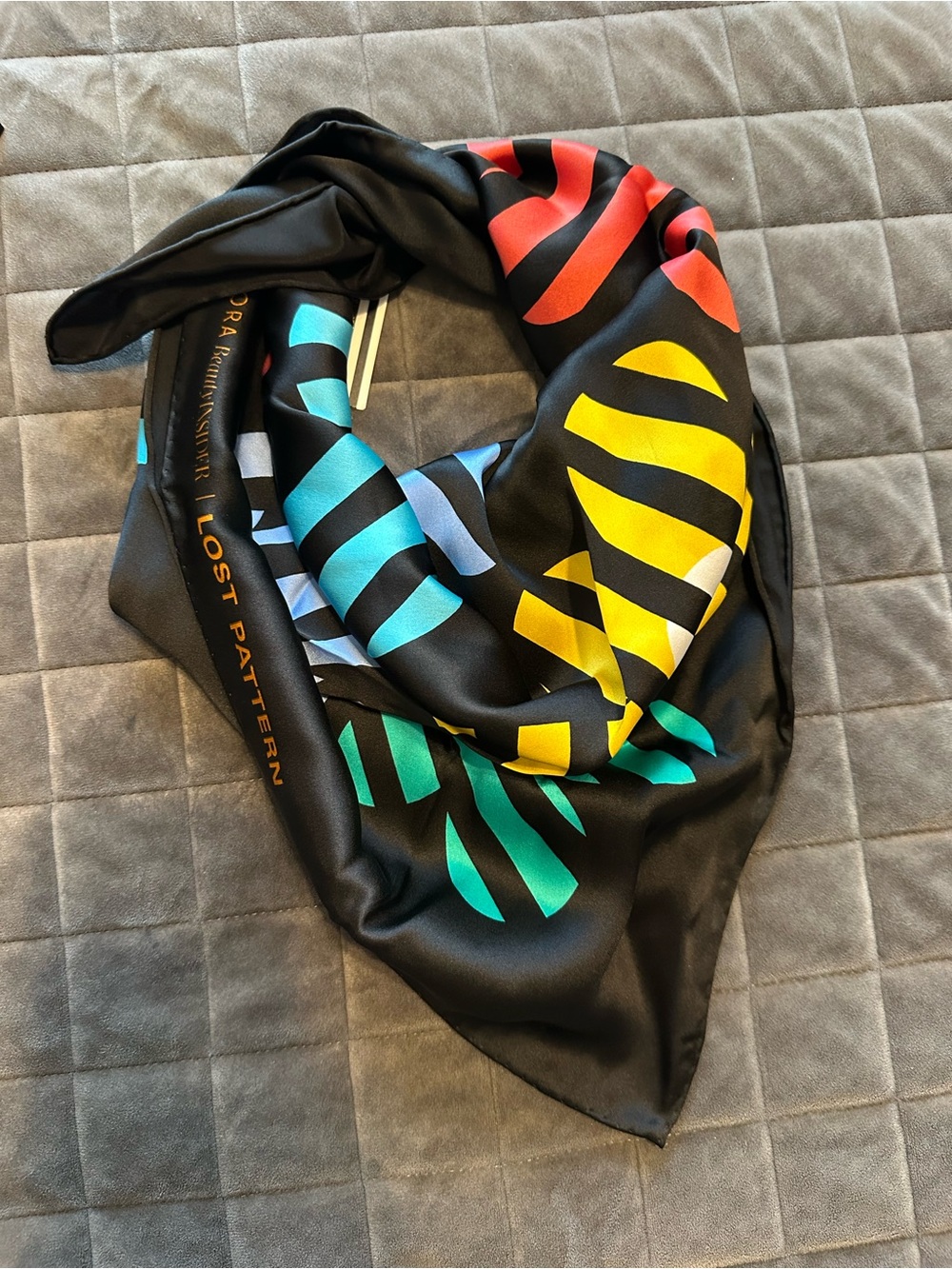 NEW  💐 Lost Pattern NYC 100% Silk Square Scarf